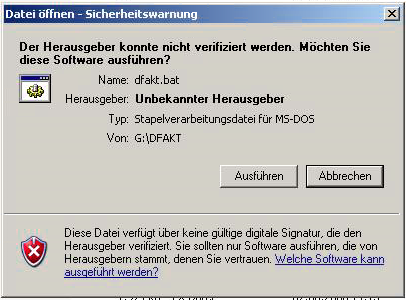 Sicherheitswarnung